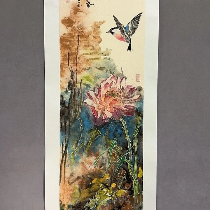 国画亲笔手绘放心去藏