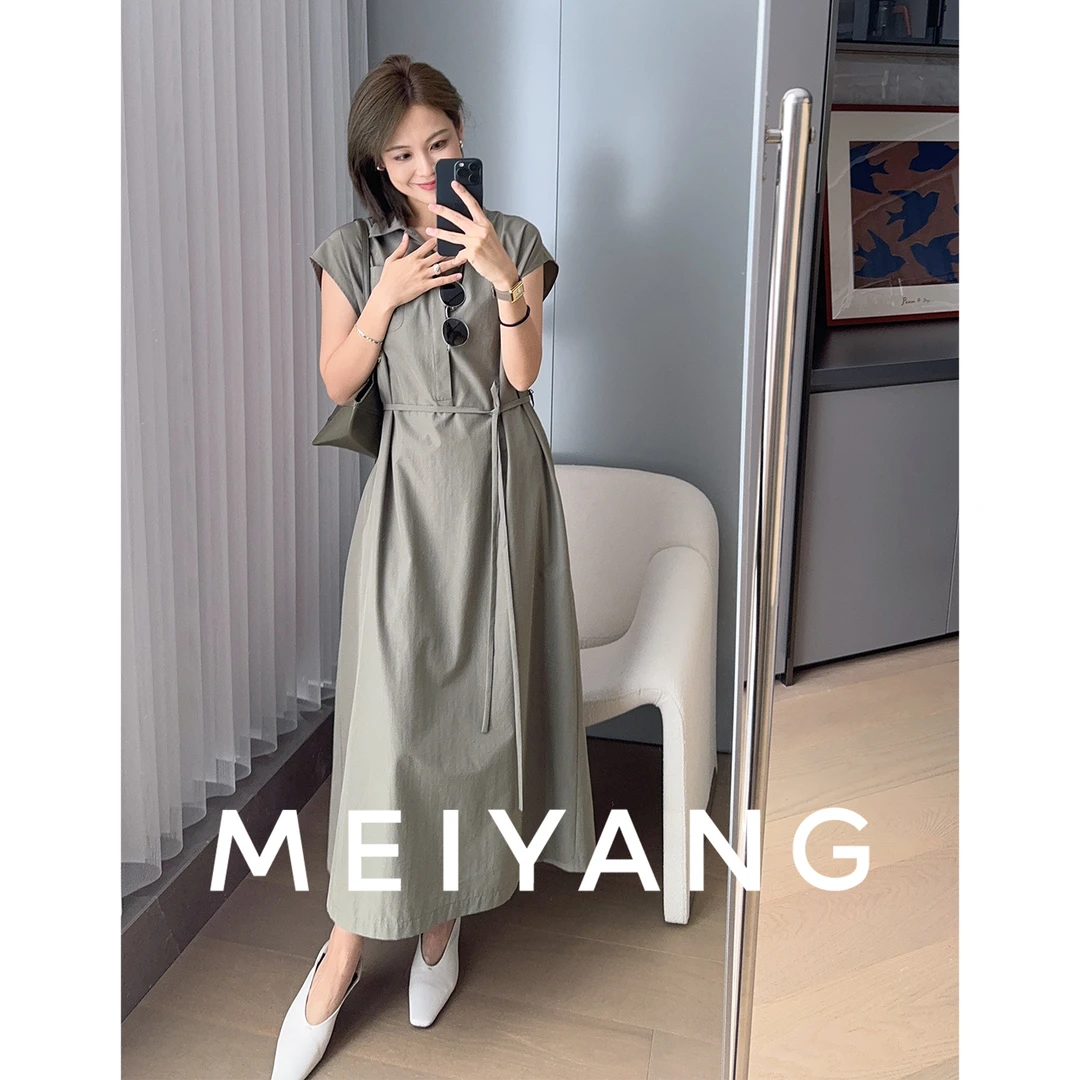 A美洋MEIYANG【商场同款】 欧尼连衣裙【零压系列】衬衫裙-周一