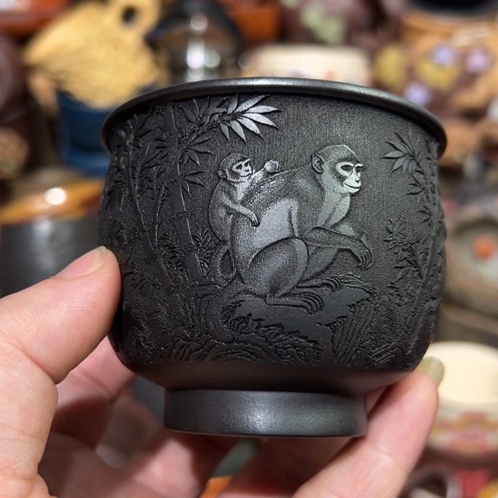 紫砂茶杯宜兴紫砂主人杯