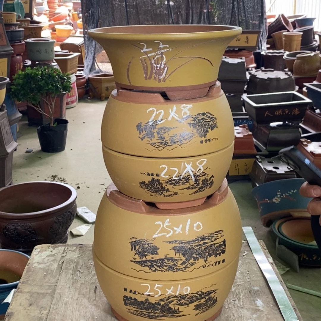 紫砂花盆紫砂紫砂