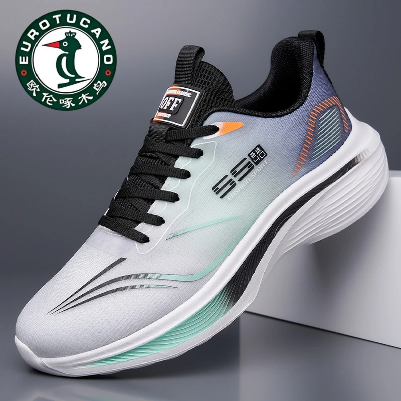 欧伦啄木鸟男鞋2025春季新款轻便软底运动鞋防滑透气百搭休闲鞋子