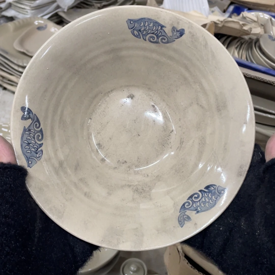 盘沐*瓷器微瑕不退不换两只口径20