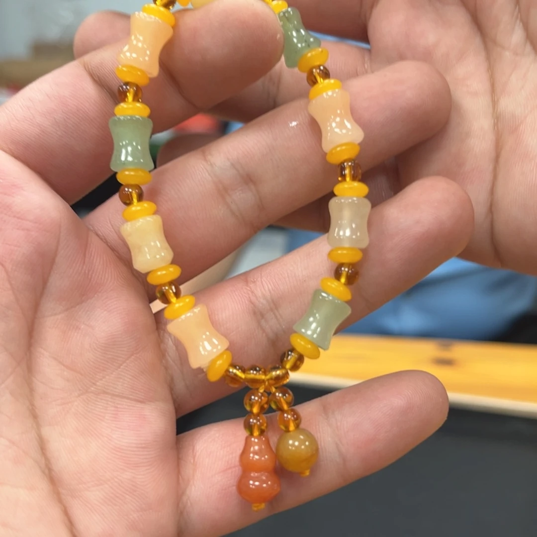 石英质玉（金丝玉）未镶嵌颈饰多样性发货（拍一发一）