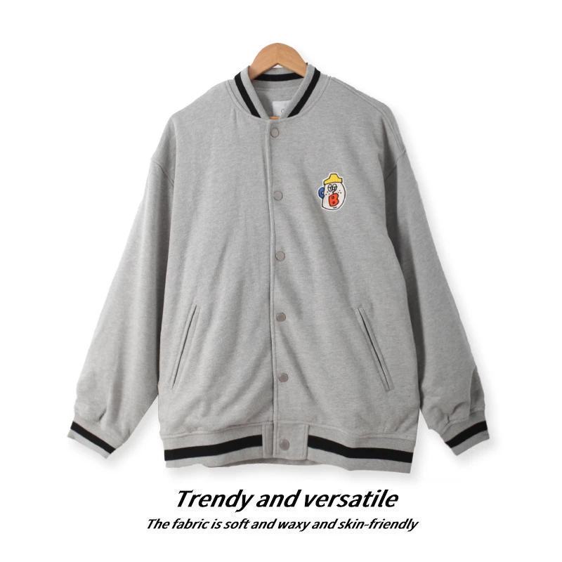 春季新款男士棒球服时尚潮流外套宽松休闲上衣00642舒适百搭