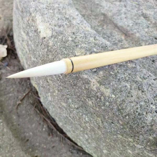 善琏湖笔厂双羊牌霜影出锋4口径0.8纯羊毫毛笔专业高质量