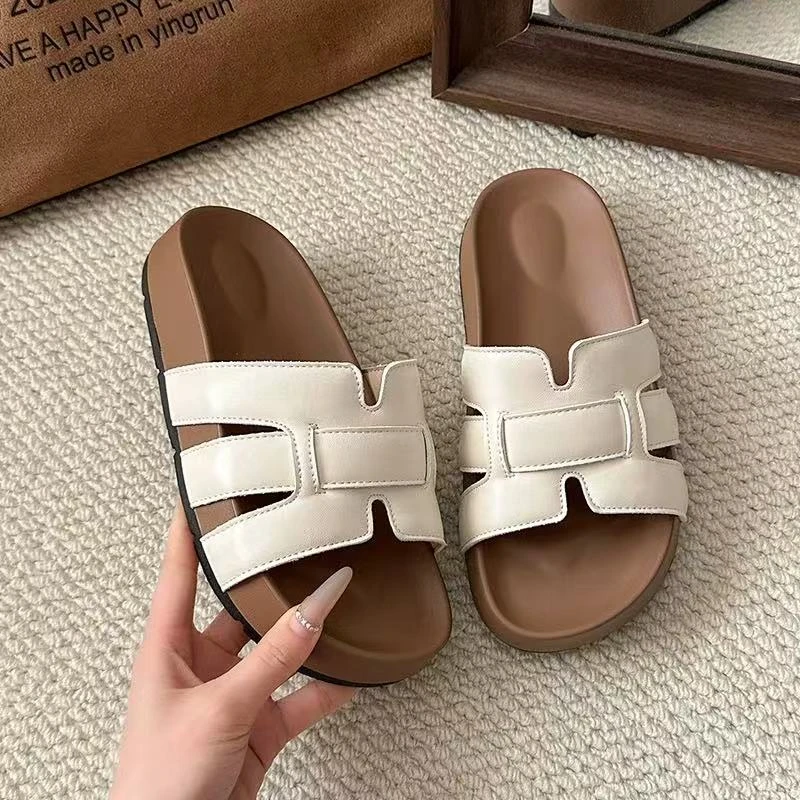 厚底勃肯拖鞋女夏外穿2025新款时尚百搭高级感休闲沙滩度假凉拖鞋