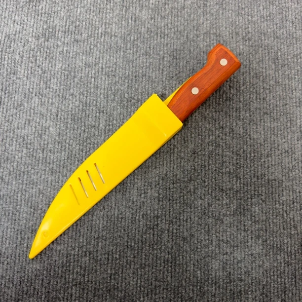 红檀木手柄塑料屠宰刀鞘