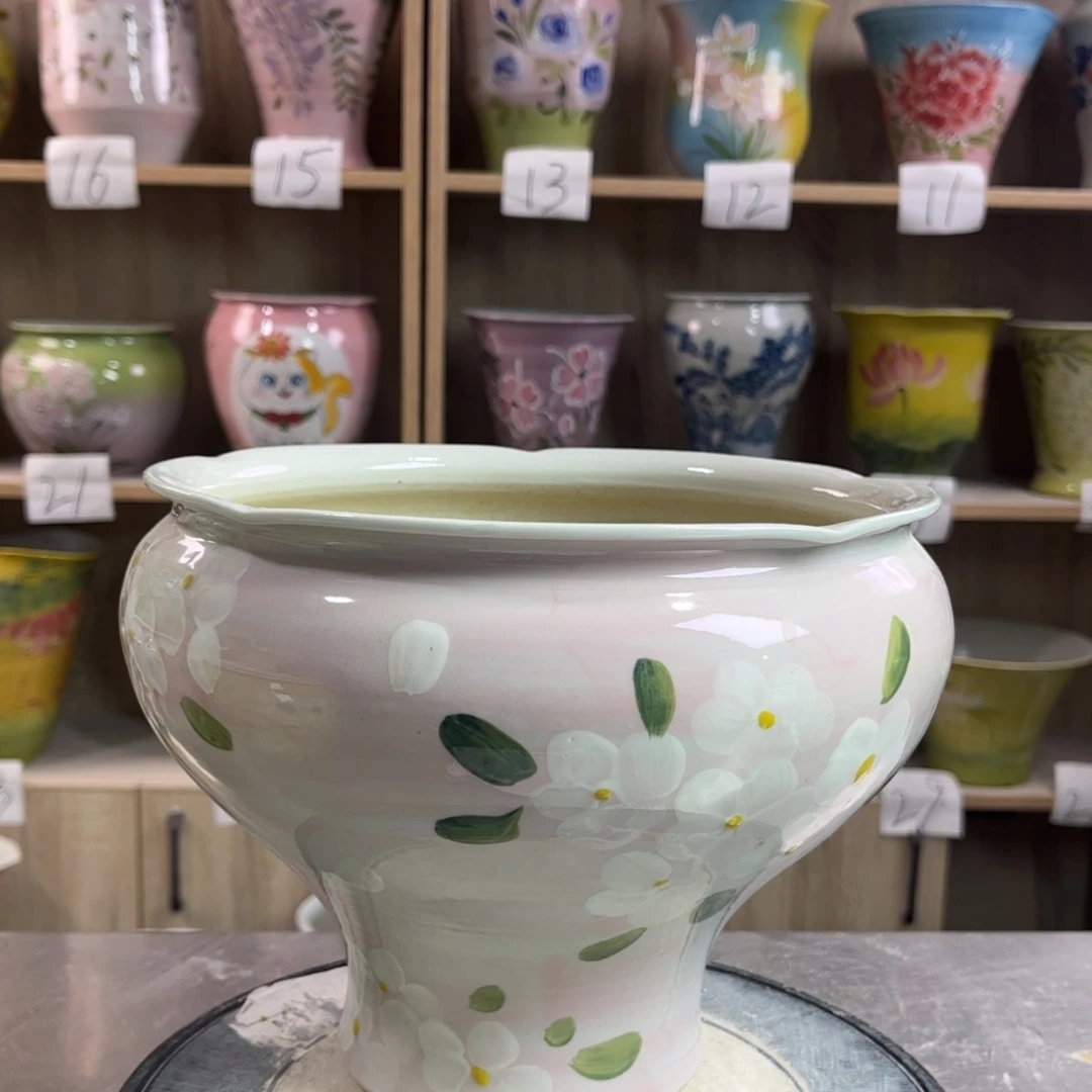 景德镇陶瓷花盆花盆