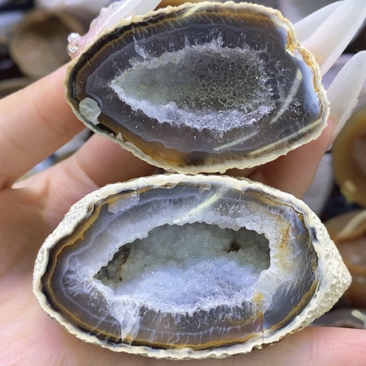 未镶嵌珠宝半成品水晶白牙软盆