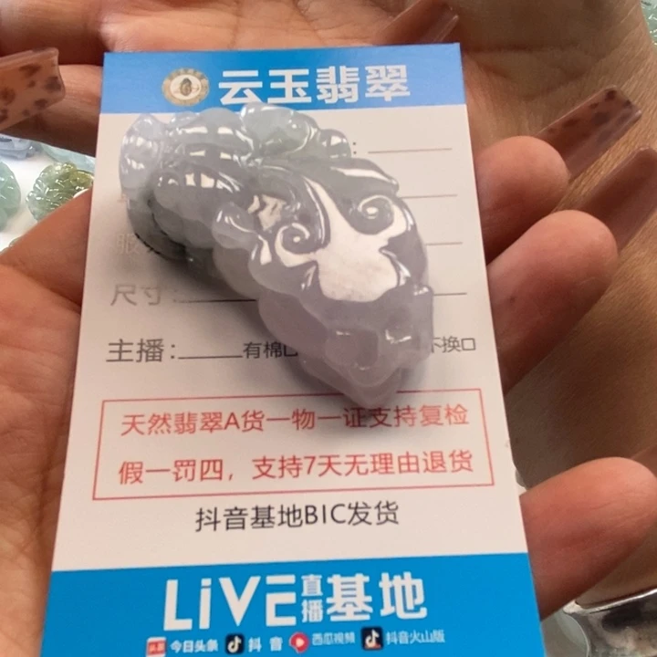 翡翠未镶嵌颈饰多人貔貅