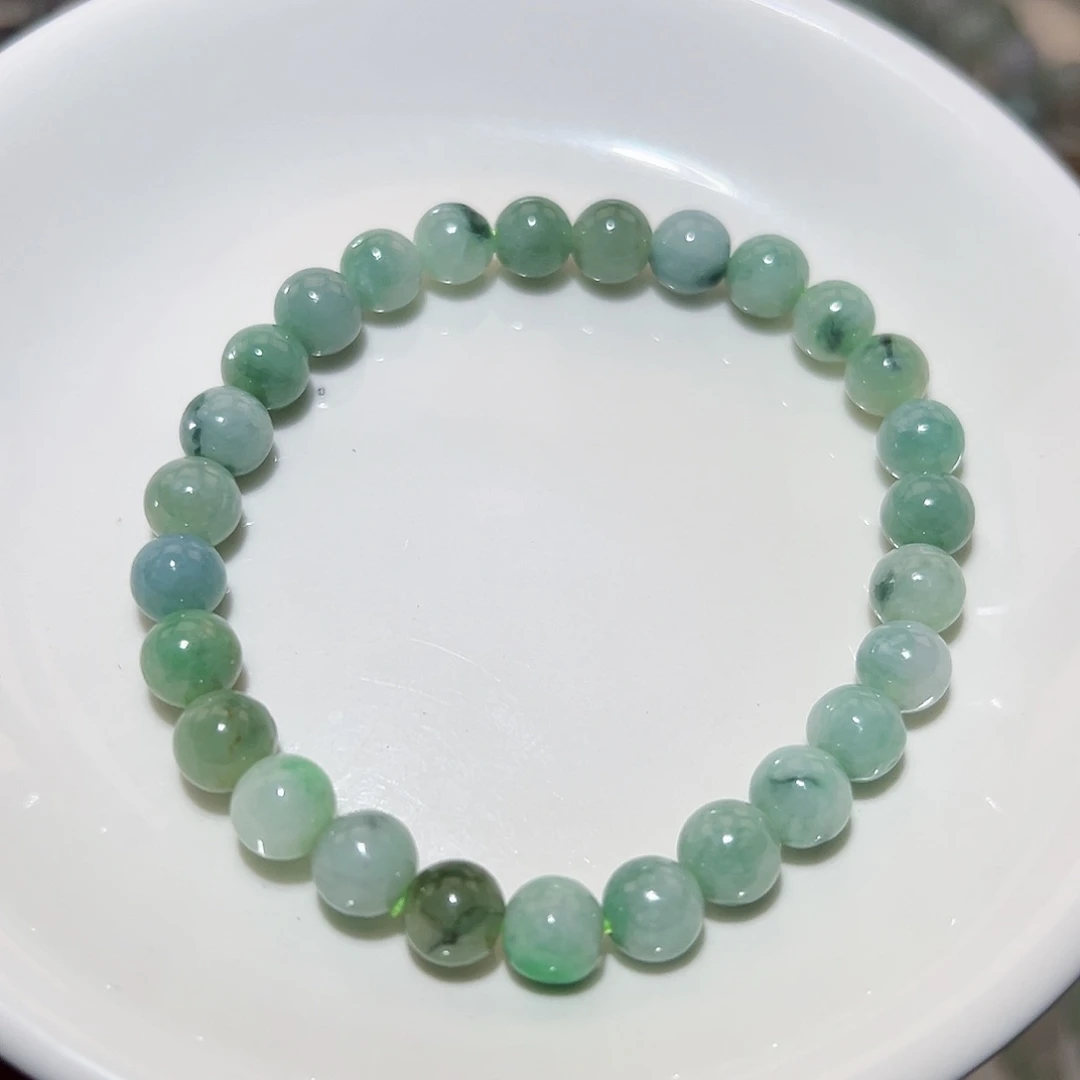 翡翠手链未镶嵌天然翡翠