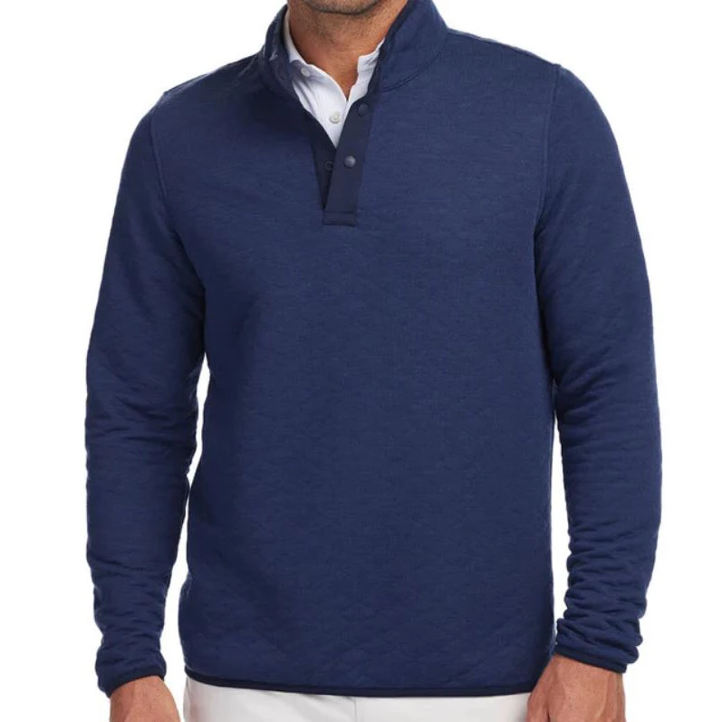 高尔夫男长T卫衣翻领纽扣长袖运动户外休闲男士春秋空气层