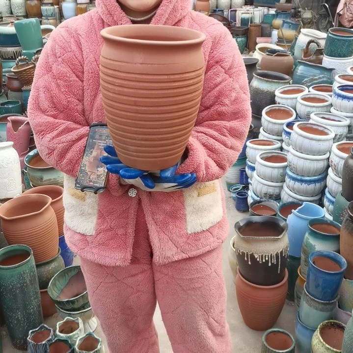 红陶口20高27瑕疵