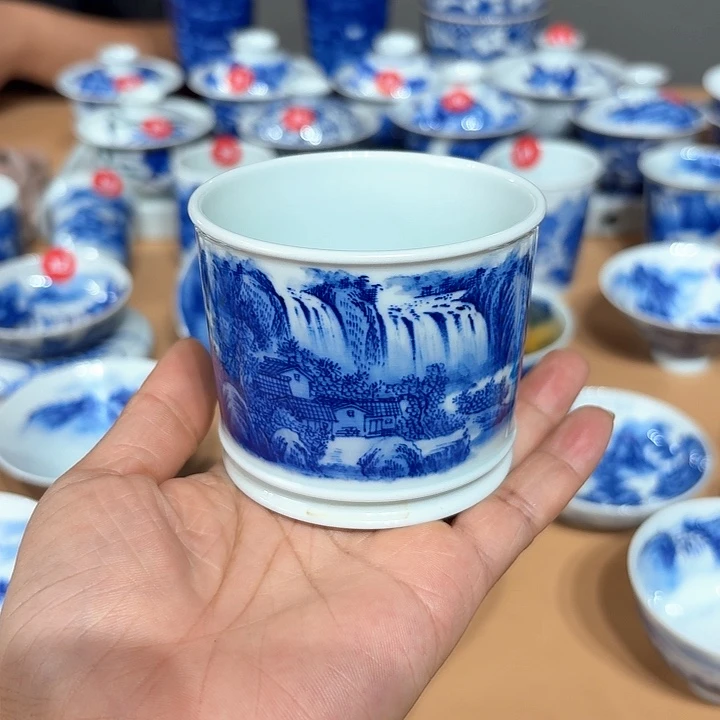 景德镇纯手工手绘荣天杯