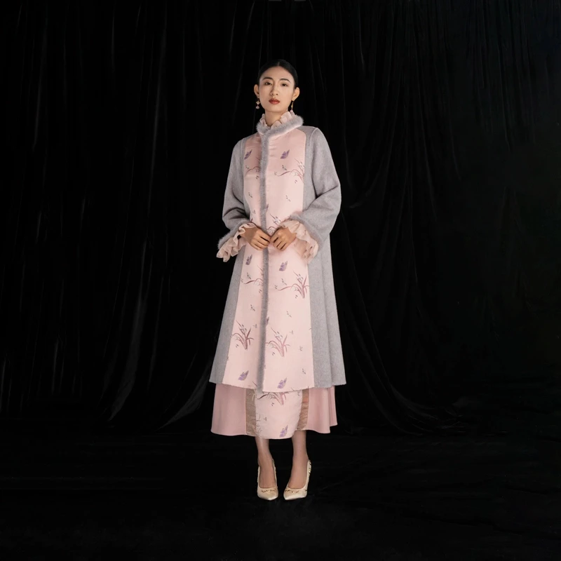 吉祥衣家新中式国风春季新款高端显瘦气质修身女装秋兰兮青青外套