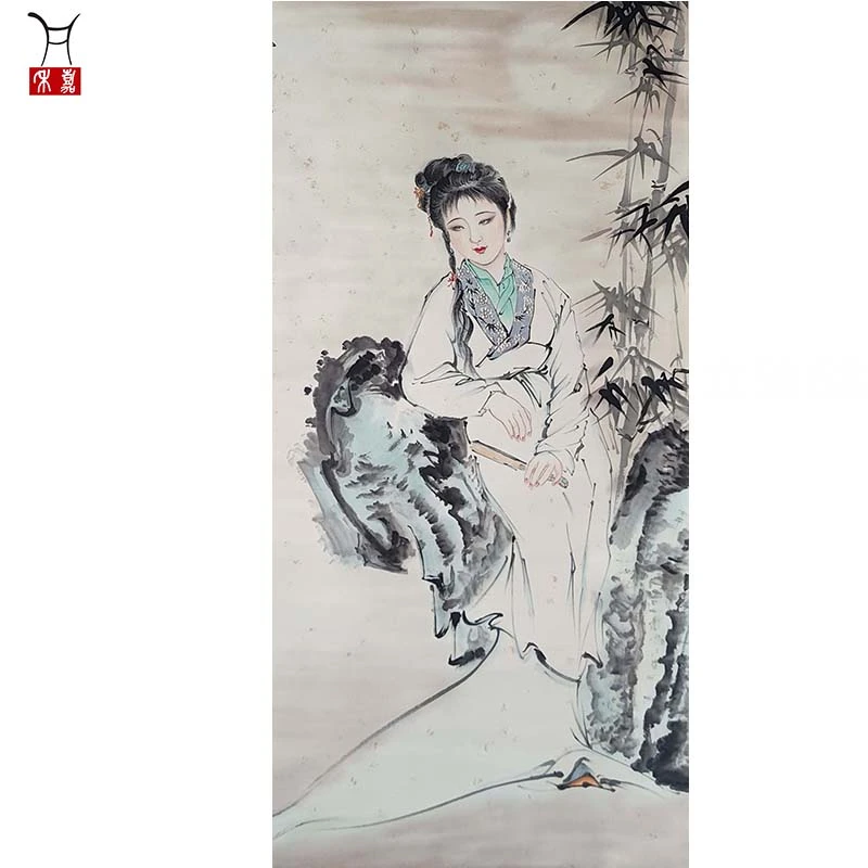 O1001人物立轴68x134/8.2平尺