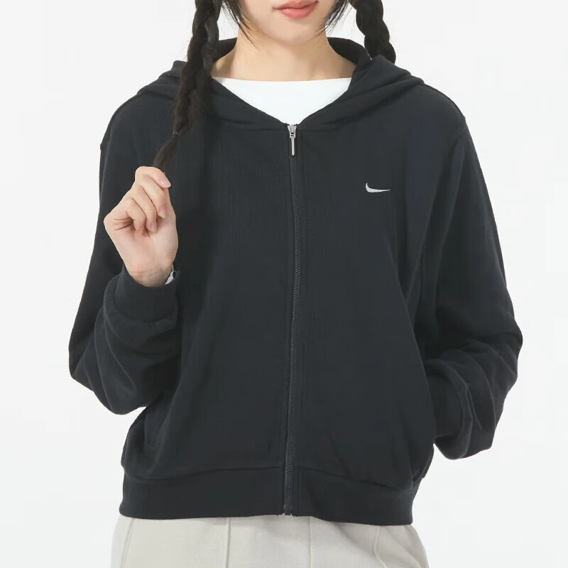 NIKE/耐克女子连帽衫25秋季新款宽松休闲刺绣夹克卫衣外套