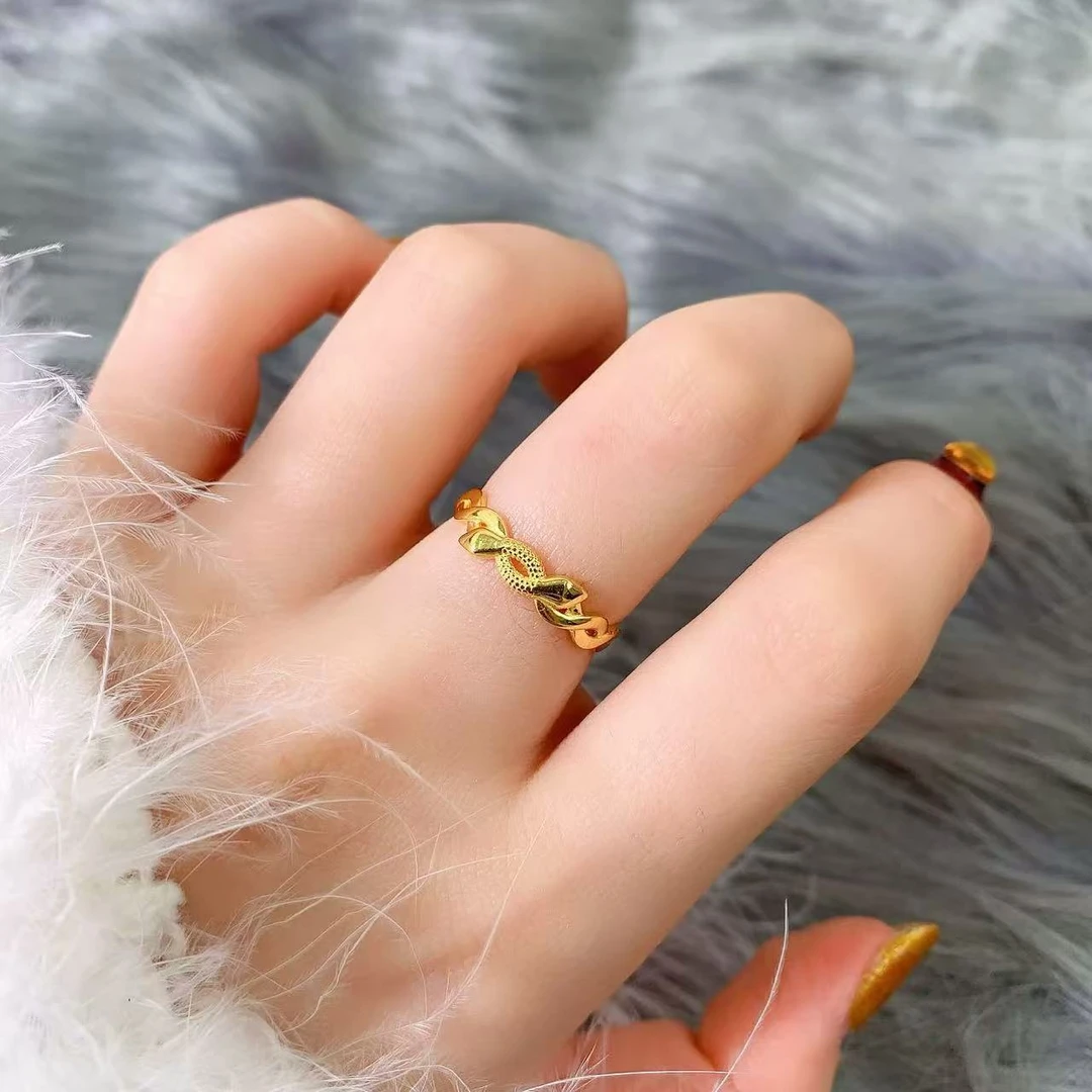 【伟新源】足金999 5G工艺 蛇活口戒3克