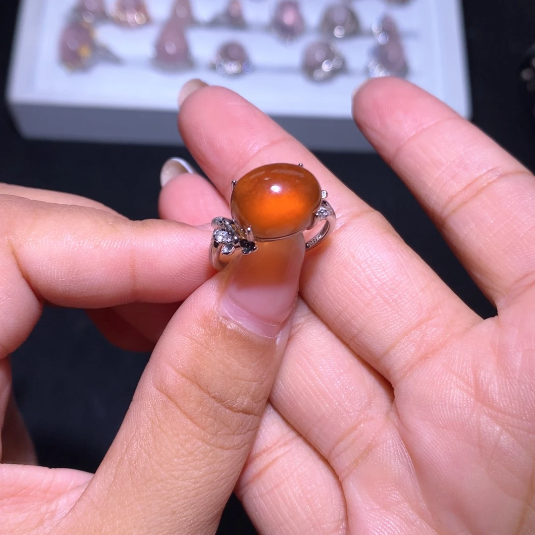 【闪购商品】银S925镶嵌戒指水晶小*?戒指
