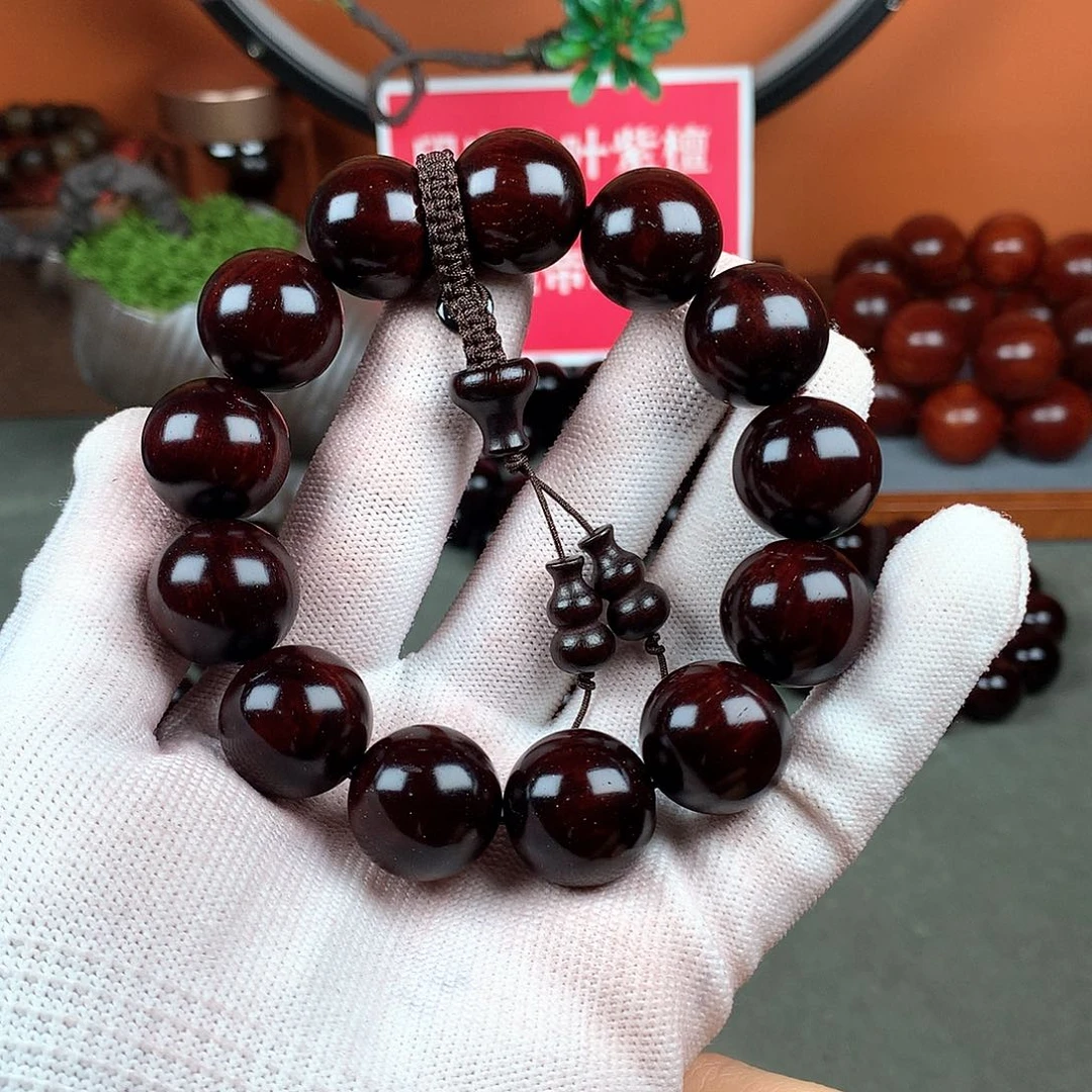 木宝阁小叶紫檀佛珠1.8