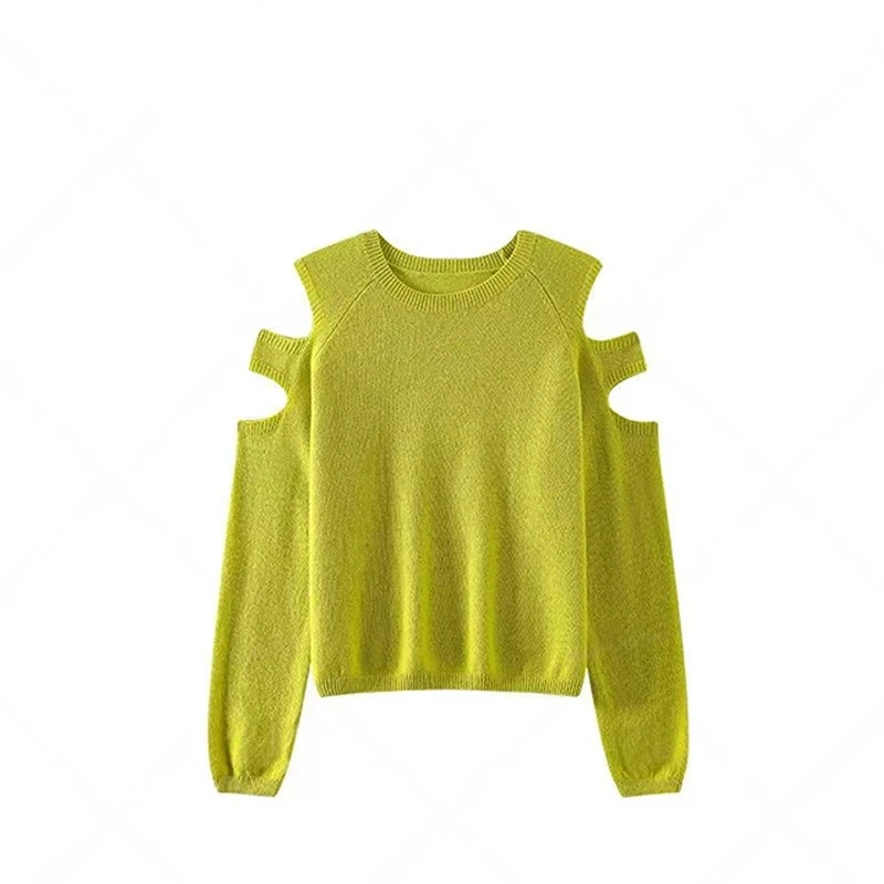 红色圆领露肩卫衣女2025秋季新款设计感气质宽松休闲减龄套头上衣