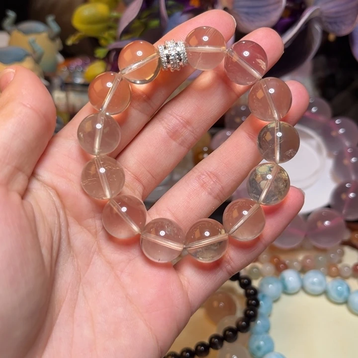 未镶嵌水晶手链黄水晶 拍俩单发货