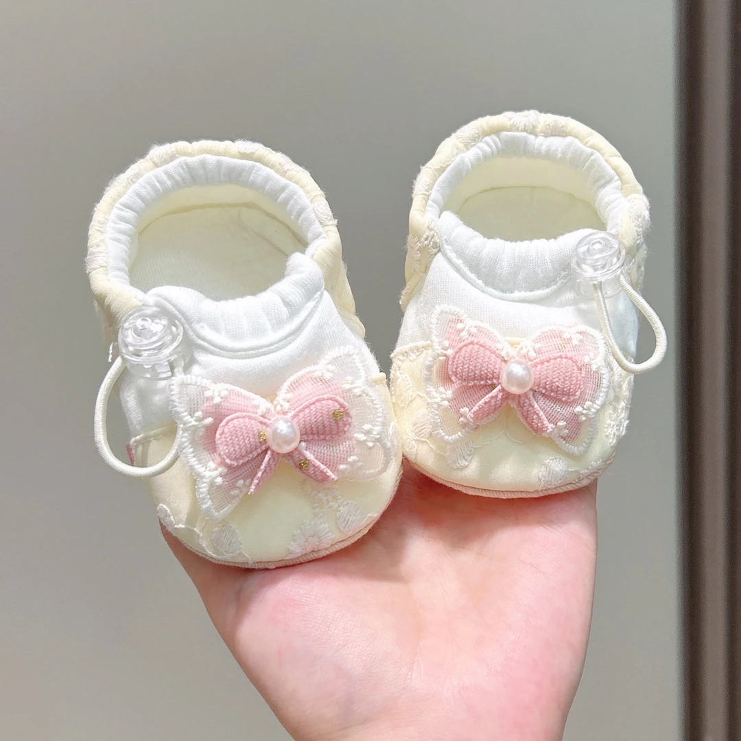 婴儿鞋子0-1岁春夏季软底鞋3-12个月男女幼儿宝宝抽绳透气学步鞋