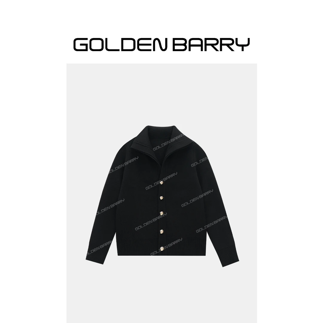 GOLDENBARRY|241225老钱风翻领羊毛外套