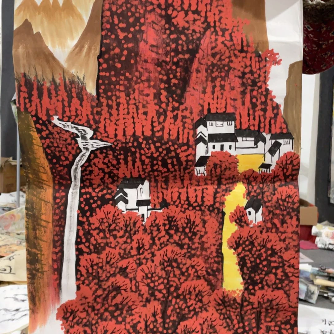 国画国画作品画心一张