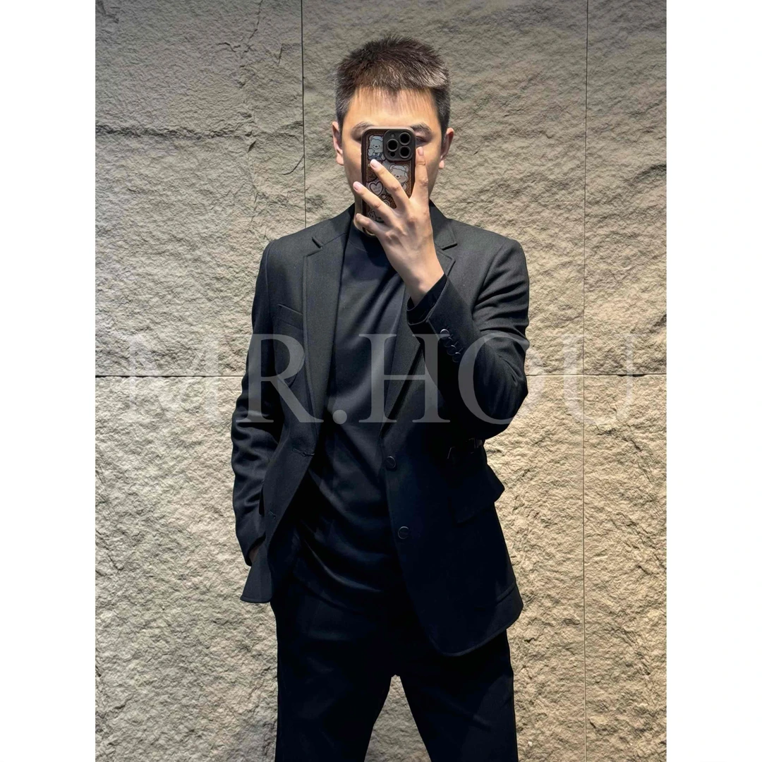 马克卡瓦利MarkCarvlli/ 1550810 “高*定列装”平驳领斜纹西服