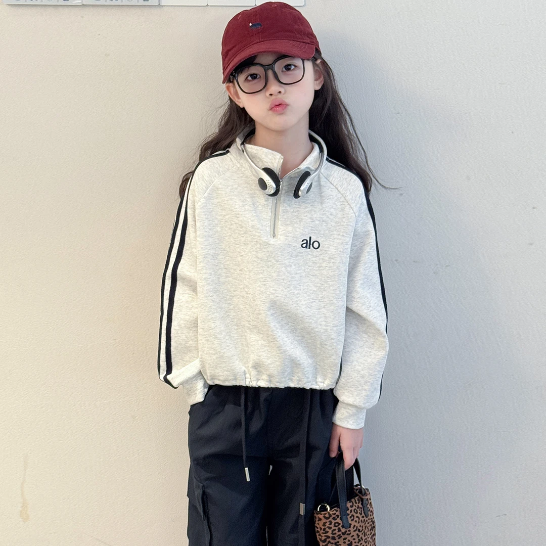 女童秋装卫衣2025新款儿童宽松韩版上衣大童女孩春秋季洋气套头衫