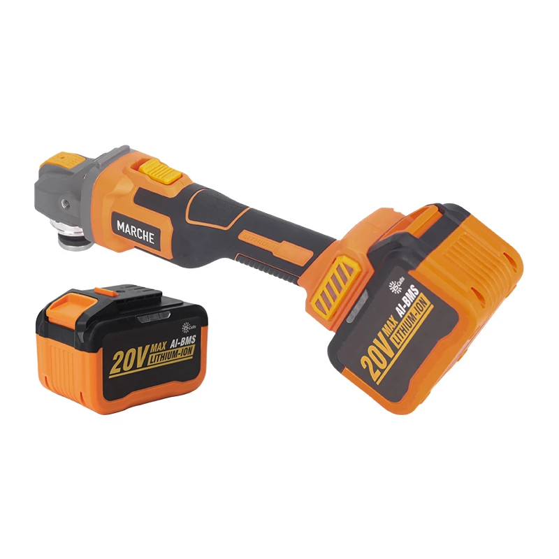 新款20V15节电芯工业款纯铜无刷角磨机两电一充M298-15A2