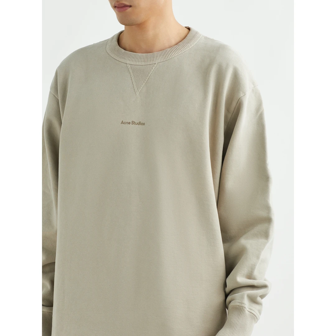 Acne Studios 宽松品牌标志印花棉质平纹布卫衣NAP颇特