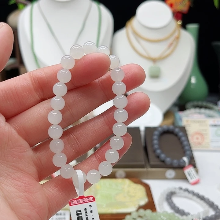 和田玉手链未镶嵌幸*