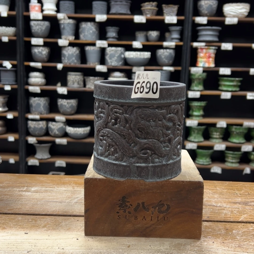 素八九陶瓷内口10.5高11.5