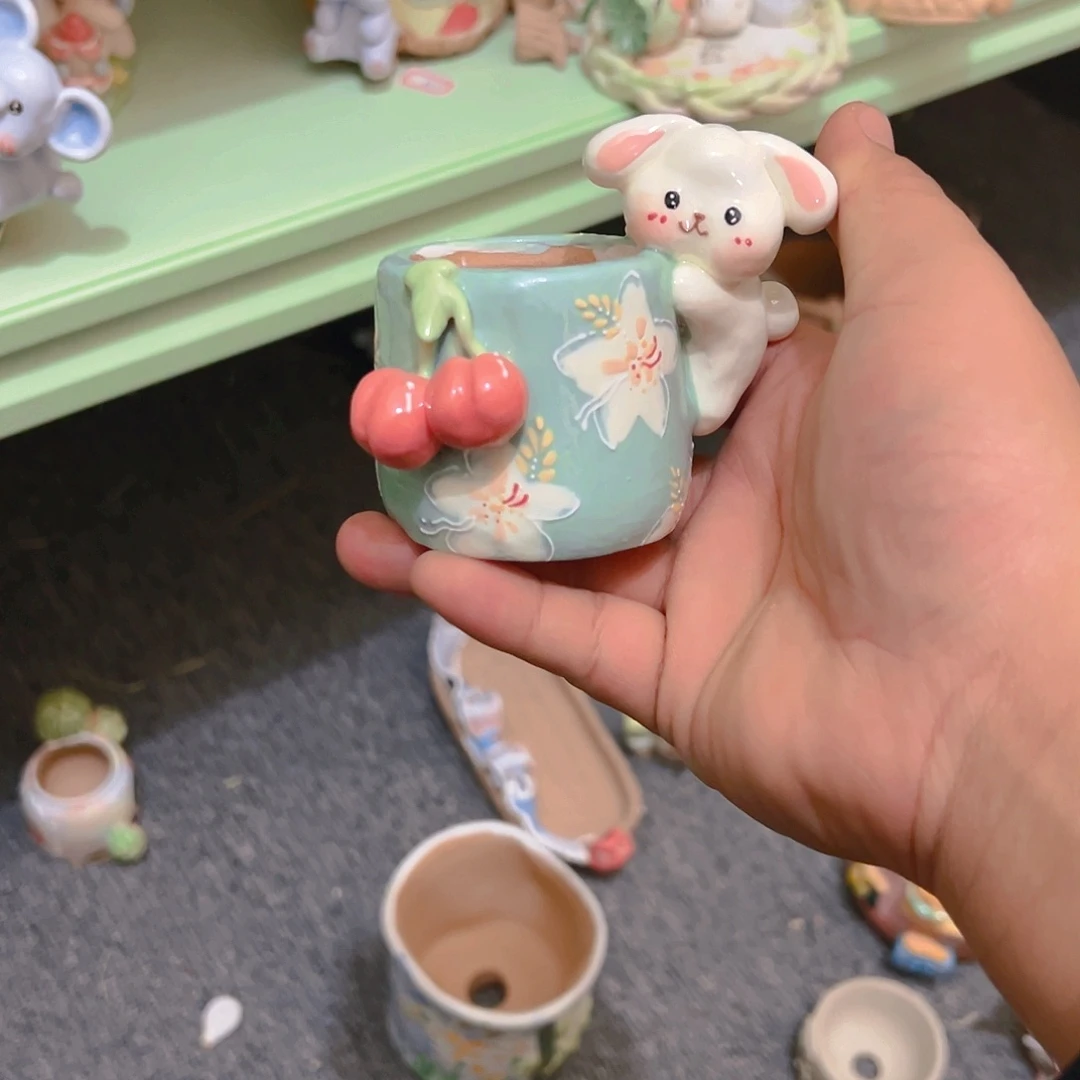 老梧家的手工多肉花盆