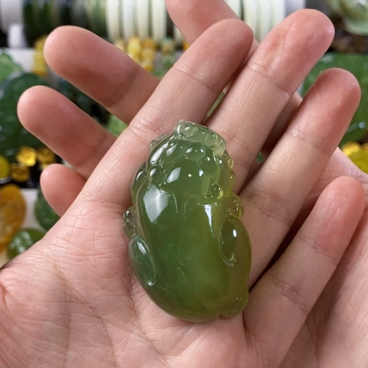未镶嵌岫玉挂件挂件天**盼