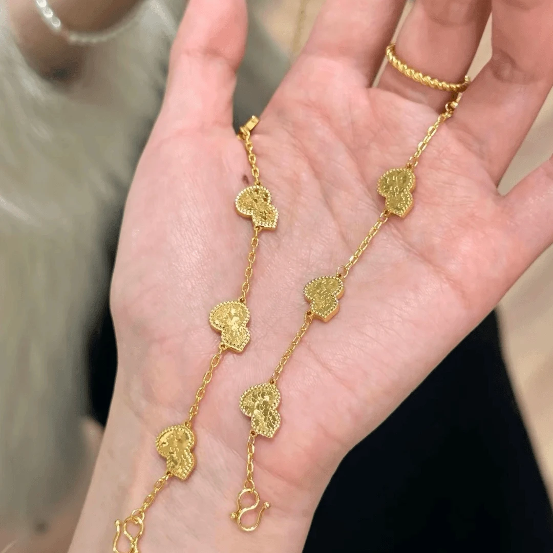 碎冰冰龙鳞葫芦手链女款轻奢小众精致高级感手环手饰