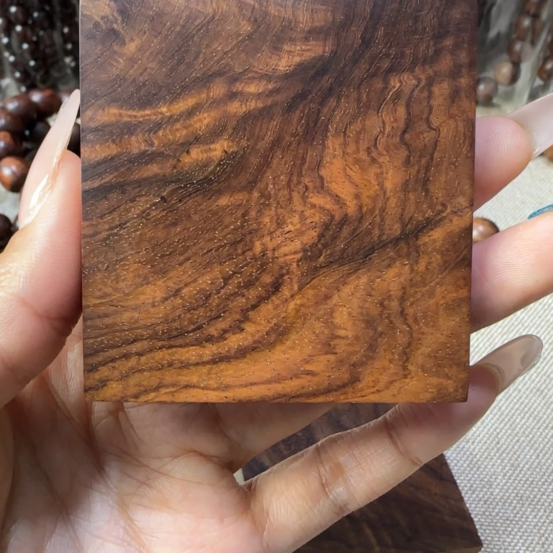 黄花梨/降香黄檀手串/手链乱纹黑线无事牌