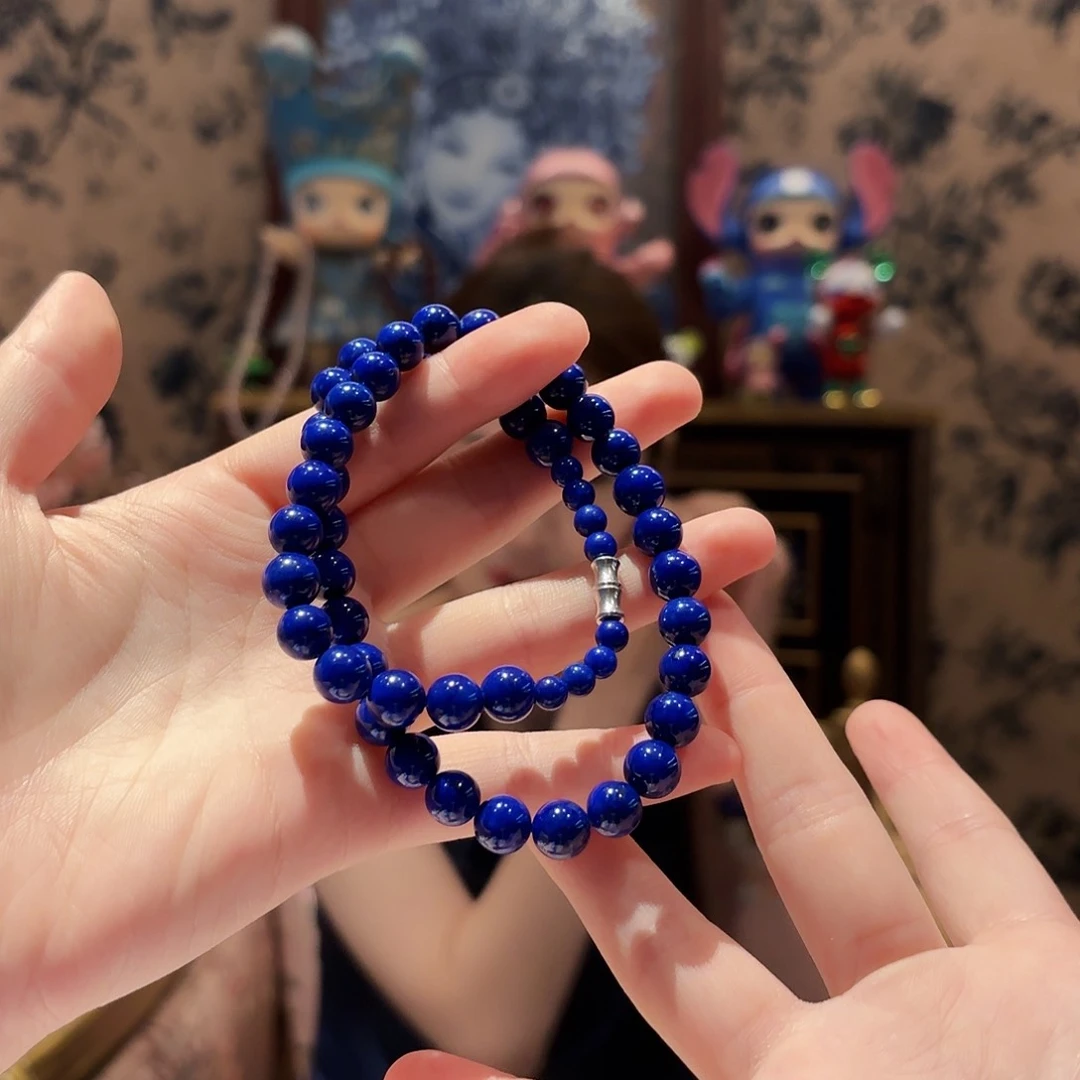 青金石未镶嵌颈饰颈饰