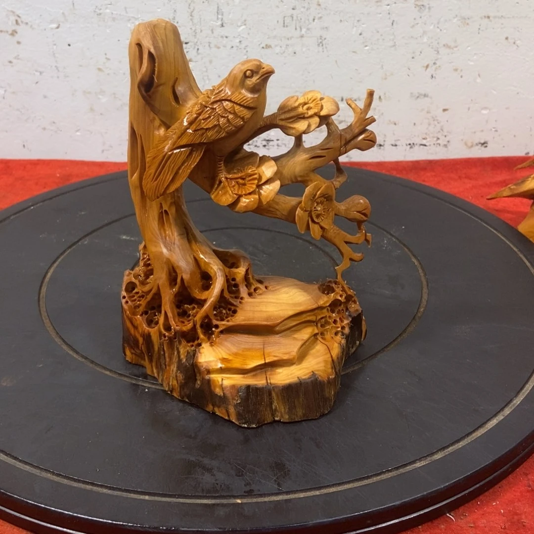 柏木（崖柏）用****0崖柏摆件（精品喜上眉梢