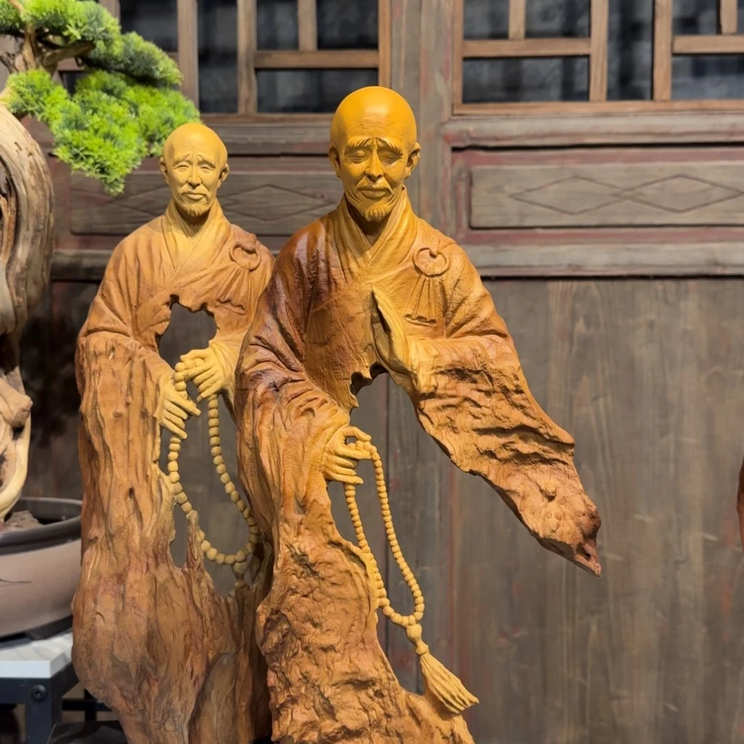 根***元香榧木弘一法师香樟木桌面