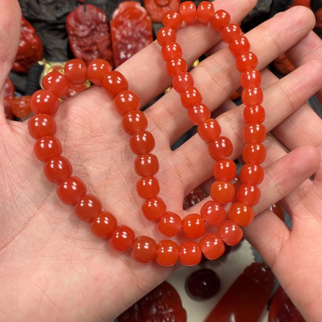 南红玛瑙未镶嵌颈饰