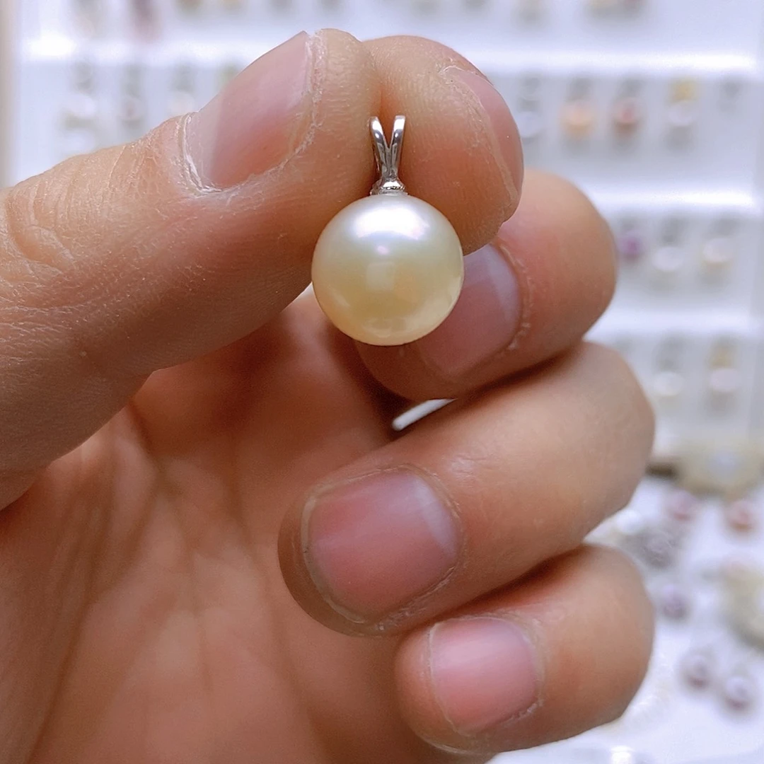 淡水珍珠颈饰银S925镶嵌