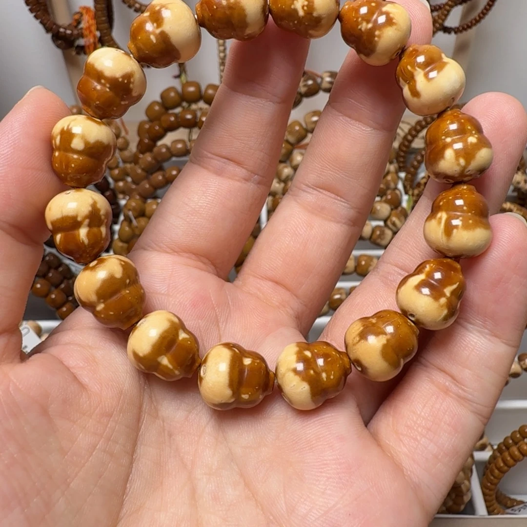 吊坠紫金鼠半实心紫金鼠手串 花皮葫芦11+