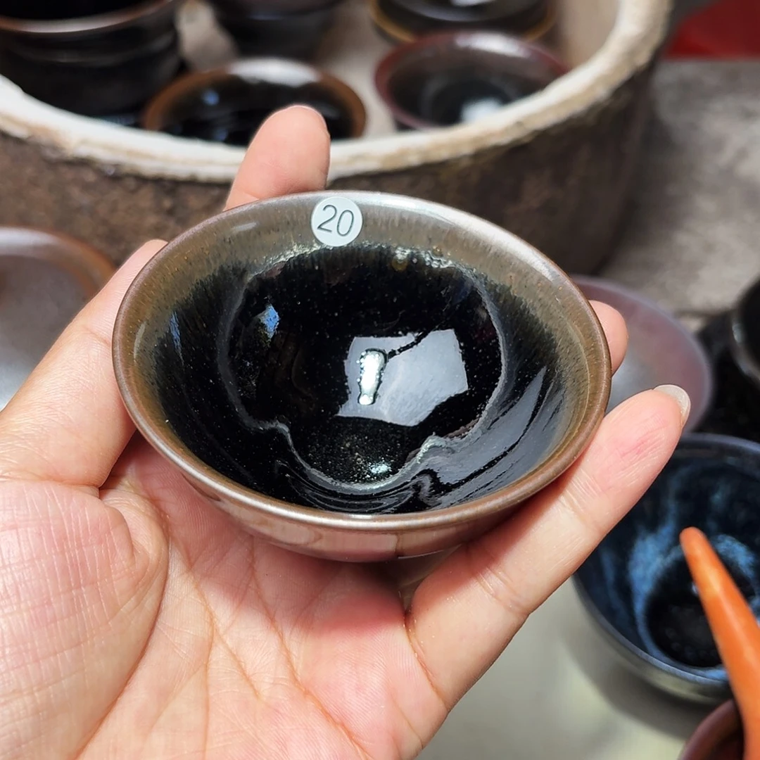 茶盏义兴龙窑建盏20微瑕