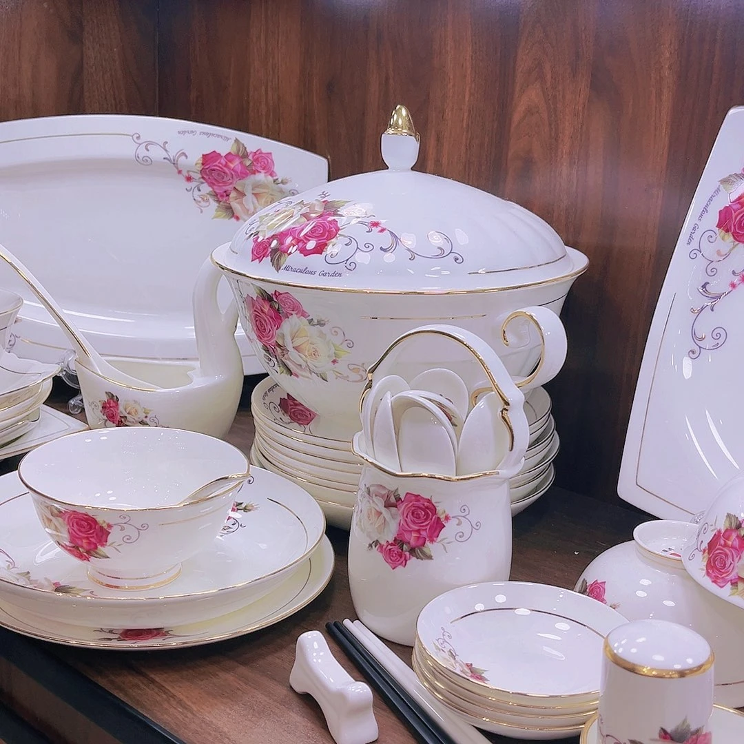 【闪购商品】45%以上骨粉骨瓷皇家玫瑰单品