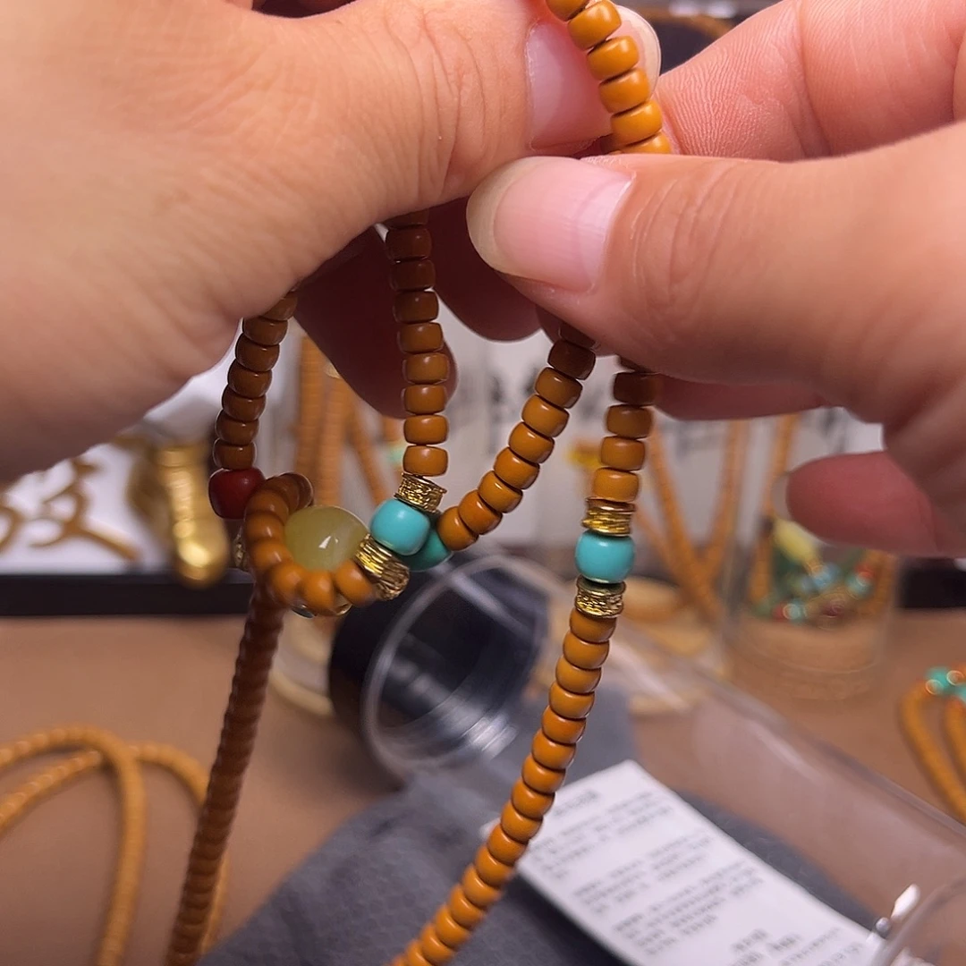 橄榄核手串/手链5.6满配清水核尖