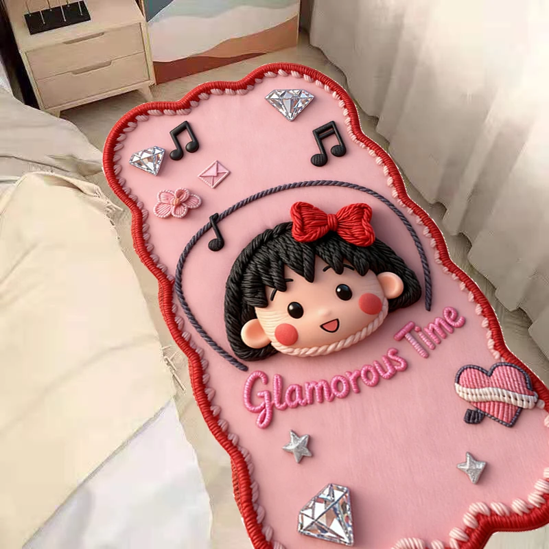 K114【新人福利】卧室床边地毯高级感长条加厚主卧羊绒毯儿童床边毯