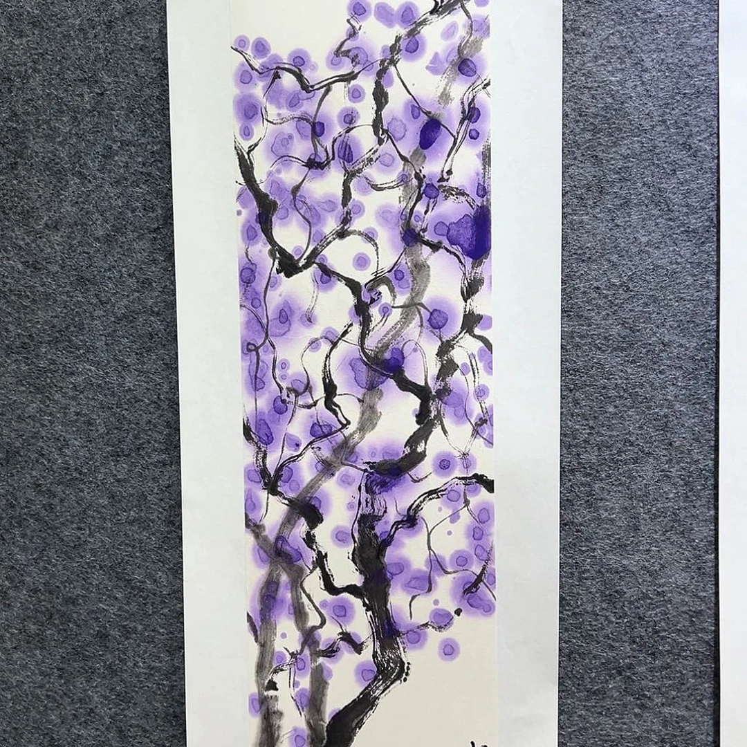 国画知鱼之乐纯手绘